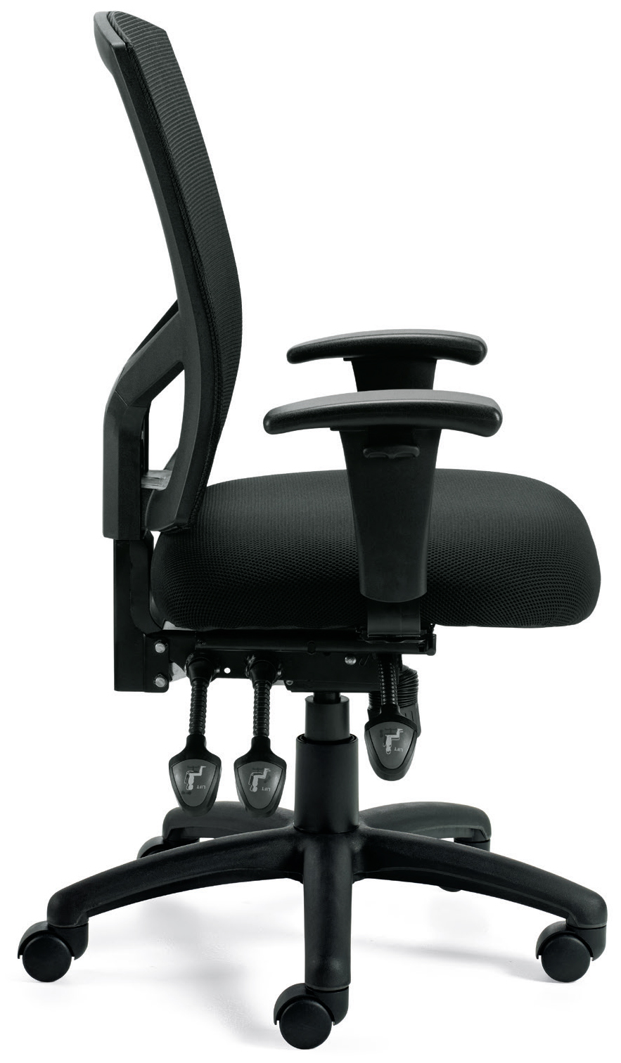Offices To Go™ Mesh Back Multi-function Chair with Arms, OTG11769B
