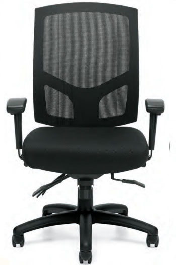 Offices To Go™ Mesh Back Multi-function Chair with Arms, OTG11769B