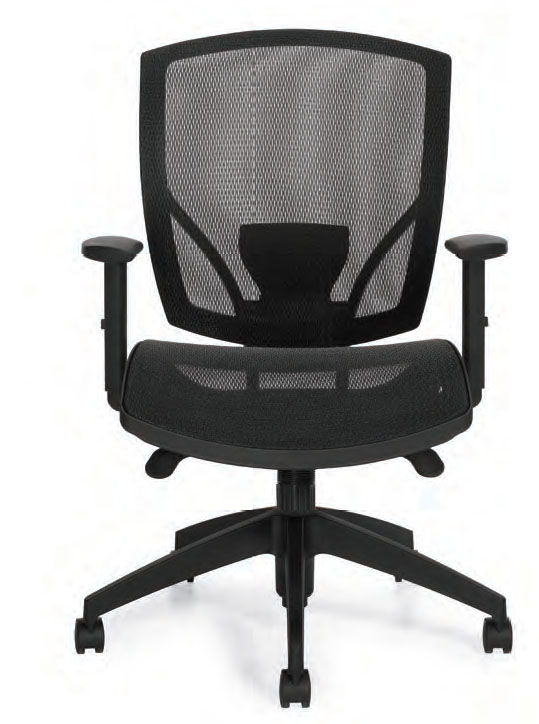 Offices To Go™ Mesh Seat Synchro-Tilter Chair, OTG2821