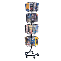 Safco 4128 rotating wire display rack