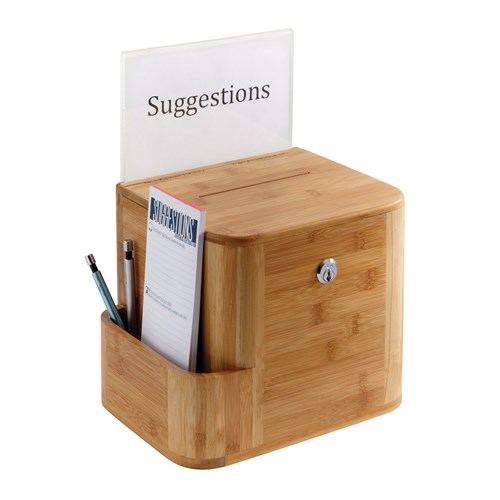 Safco Suggestion Box and Card Packs, 4232BL, 4231