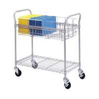 Safco Wire Mail Carts, 5236, 5235