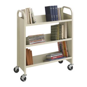 Safco single-sided 3 Shelf Cart, 5358SA