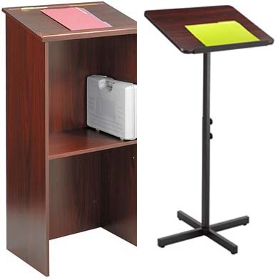 Safco Stand-up Lectern and Adjustable Speaker Stand