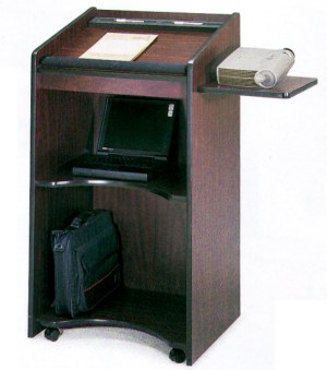 Safco Executive Series Mobile Lectern, 8918MH, 8918MO