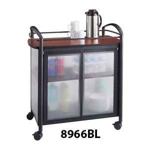 Safco Impromtu® Refreshment Cart, 8966BL