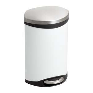 Safco 9901WH Step On waste receptacle