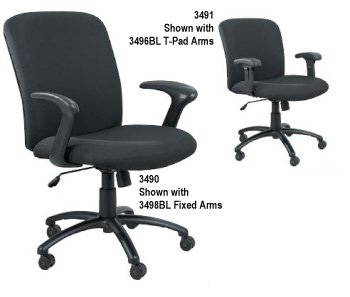 Safco Big and Tall Chairs, 3490, 3491, 3492, 3498, 3496