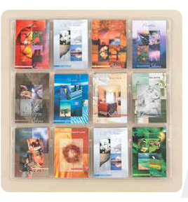 Safco Reveal Specialty Displays for business cards and booklets, 5610CL, 5618CL, 5626CL