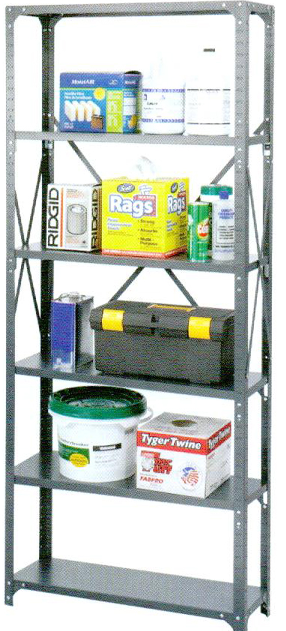 Safco Heavy-Duty Industrial Steel Shelving, 6250, 6251, 6252, 6253, 6254, 6255, 6256