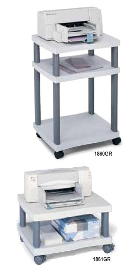 Safco Wave Printer Stands, 1860GR, 1861GR