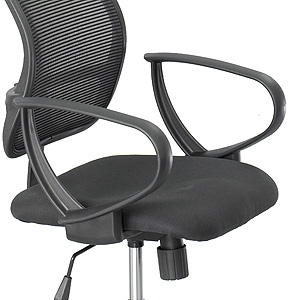 Safco Vue™ Mesh Extended Height Chair Loop Arms, 3396BL