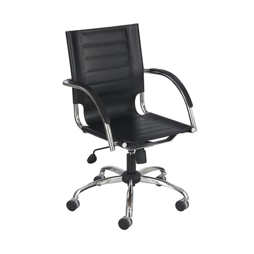 Safco Flaunt™ Managers Chair Brown Micro Fiber, 3456WH