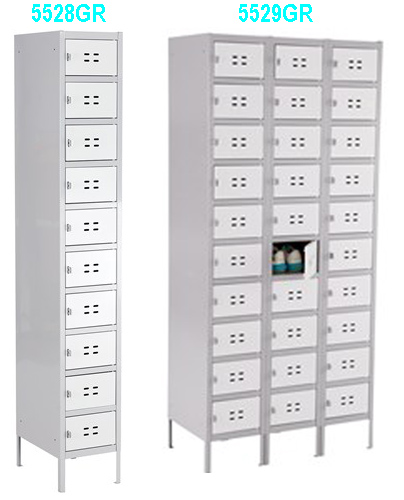 Safco: Steel Lockers, 5522GR, 5523GR, 5524GR, 5525GR, 5526GR