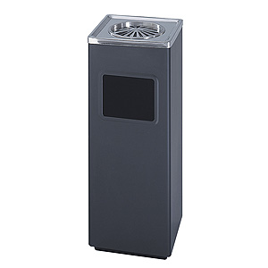 Safco Square Ash And Trash Receptacle, 9696BL