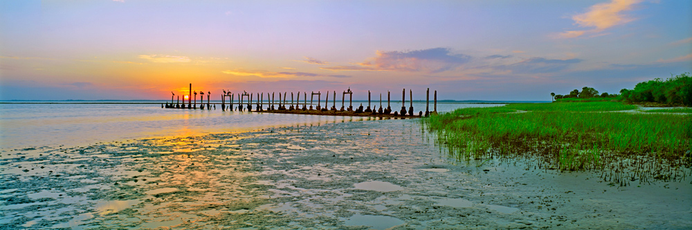 169 Low Tide at Sunset by Steve Vaughn