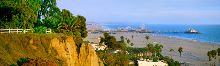 C027 Santa Monica From Above by Steve Vaughn