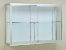 12404, 12405 Champion Wall Mount Aluminum Frame Showcase