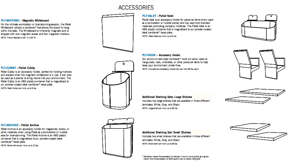 Waddell Series Space Divider Displays Accessories