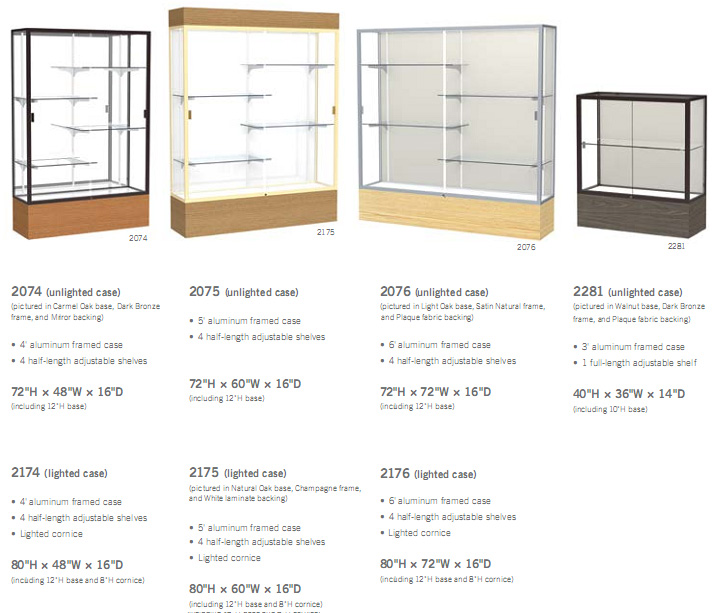 Waddell Reliant Series Display Case